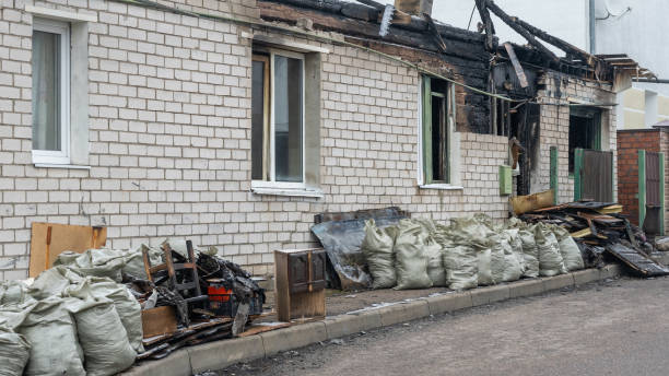 Professional Fire Damage Removal technician working in Hatfield, PA
